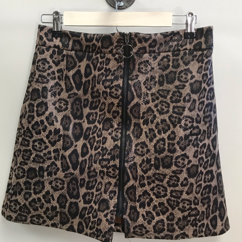 Leopard Mini Skirt